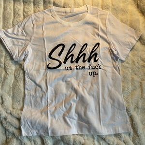 Chicyea T-shirt womens large WHITE NWT